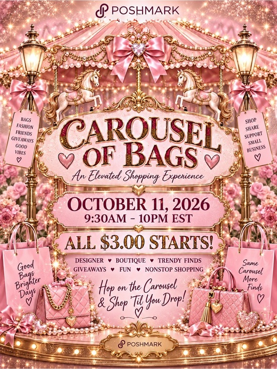 Coach Handbags - Carousel of Bags! 10/11/2026 9:30am-10pm EST